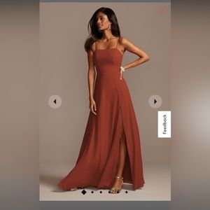 Cinnamon David’s Bridal bridesmaid dress size 6